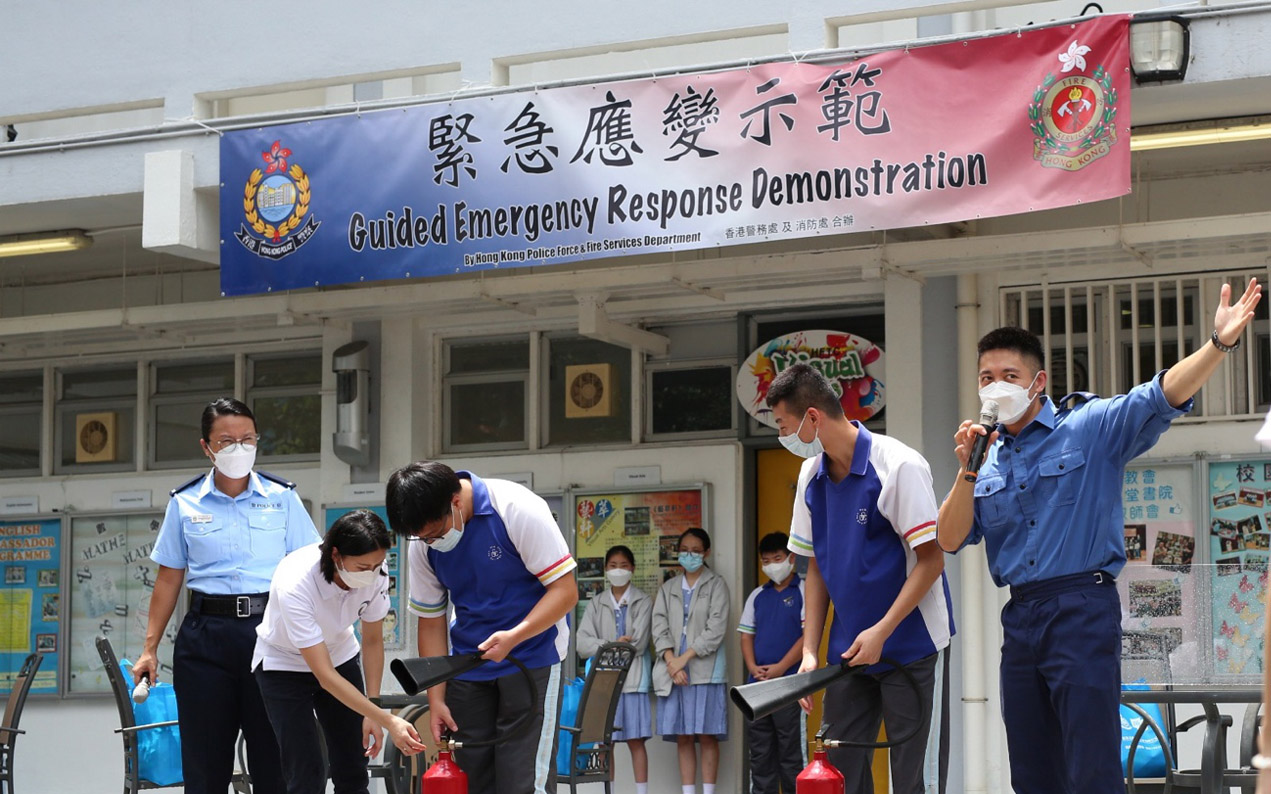 跨部门反恐专责组向中小学生推广「安全社区」